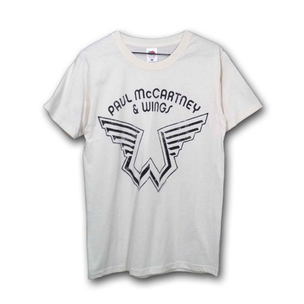 画像1: Paul McCartney Tシャツ ポール・マッカートニー Wings Logo SAND (1)