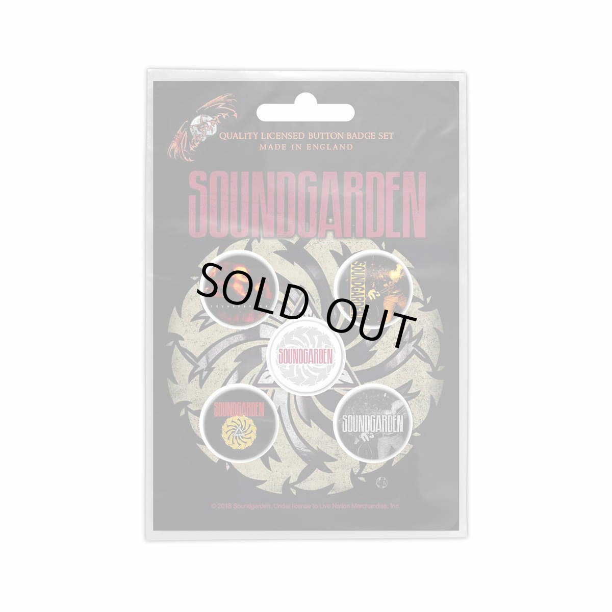 画像1: Soundgarden バッジ5個セット サウンドガーデン Badmotorfinger (1)