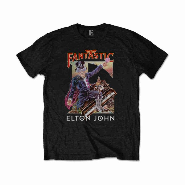 画像1: Elton John Tシャツ エルトン・ジョン Captain Fantastic (1)