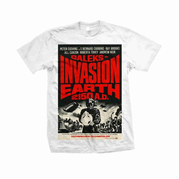 画像1: Daleks Invasion Earth 2150 A.D. ムービーTシャツ 地球侵略戦争2150 (1)