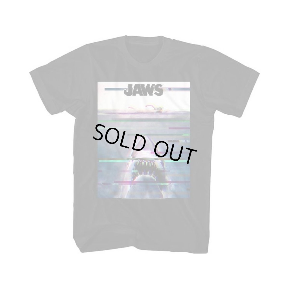 画像1: Jaws ムービーTシャツ ジョーズ Glitchy (1)