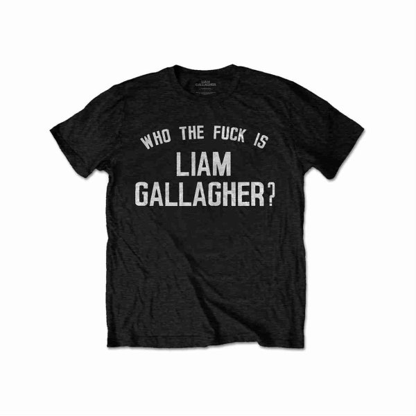 画像1: Liam Gallagher Tシャツ リアム・ギャラガー Who The BLACK (1)