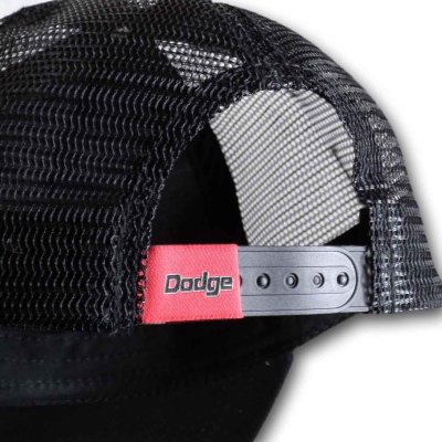 画像1: Dodge メッシュスナップバックキャップ ダッジ Black Logo
