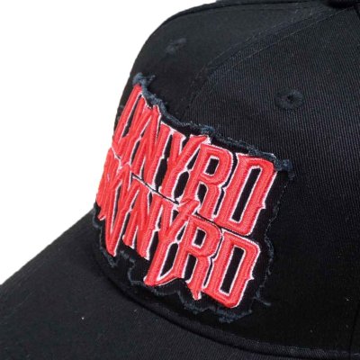 画像1: Lynyrd Skynyrd スナップバックキャップ レイナード・スキナード Logo BLACK