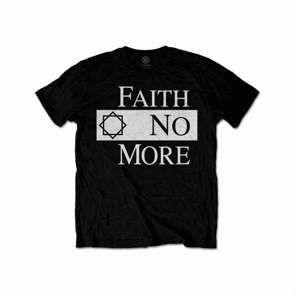 画像1: Faith No More バンドTシャツ フェイス・ノー・モア Classic Logo V2 BLACK (1)