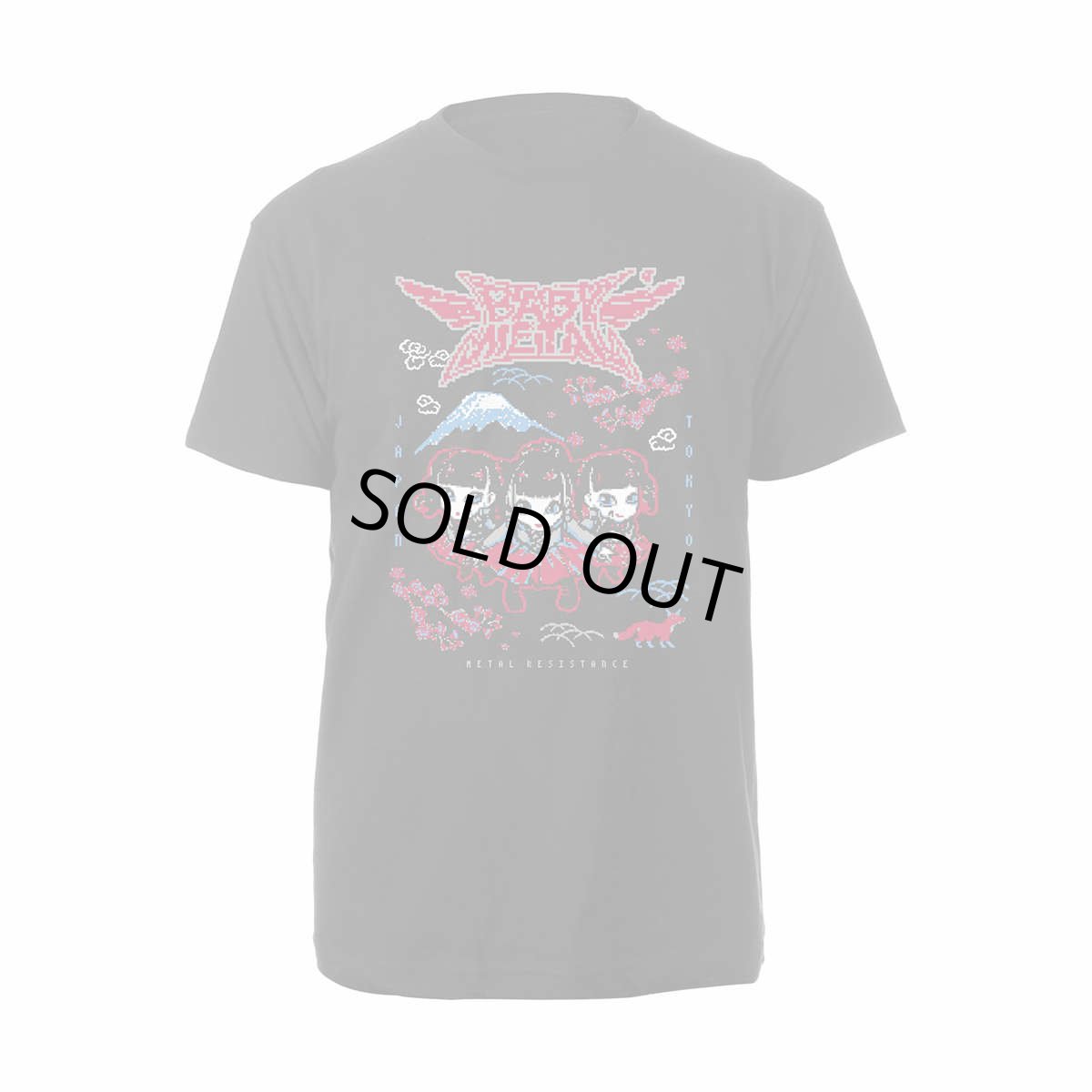 画像1: Babymetal バンドTシャツ ベビーメタル Pixel (1)