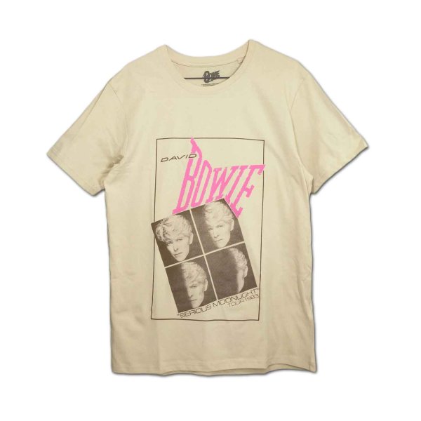 画像1: David Bowie Tシャツ デヴィッド・ボウイ Serious Moonlight NATURAL (1)