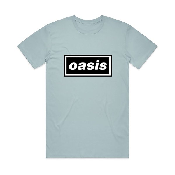 画像1: Oasis バンドTシャツ オアシス Decca Logo LIGHT BLUE (1)