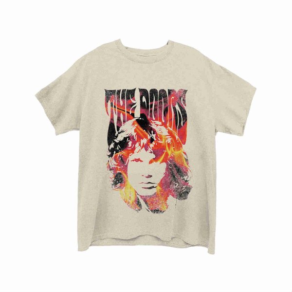 画像1: The Doors バンドTシャツ ザ・ドアーズ Jim Face Fire (1)