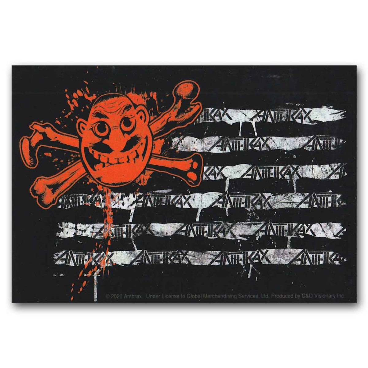 画像1: Anthrax ステッカー アンスラックス Flag (1)