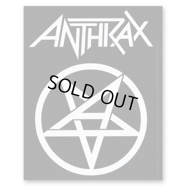 画像1: Anthrax ステッカー アンスラックス Logo B&W (1)