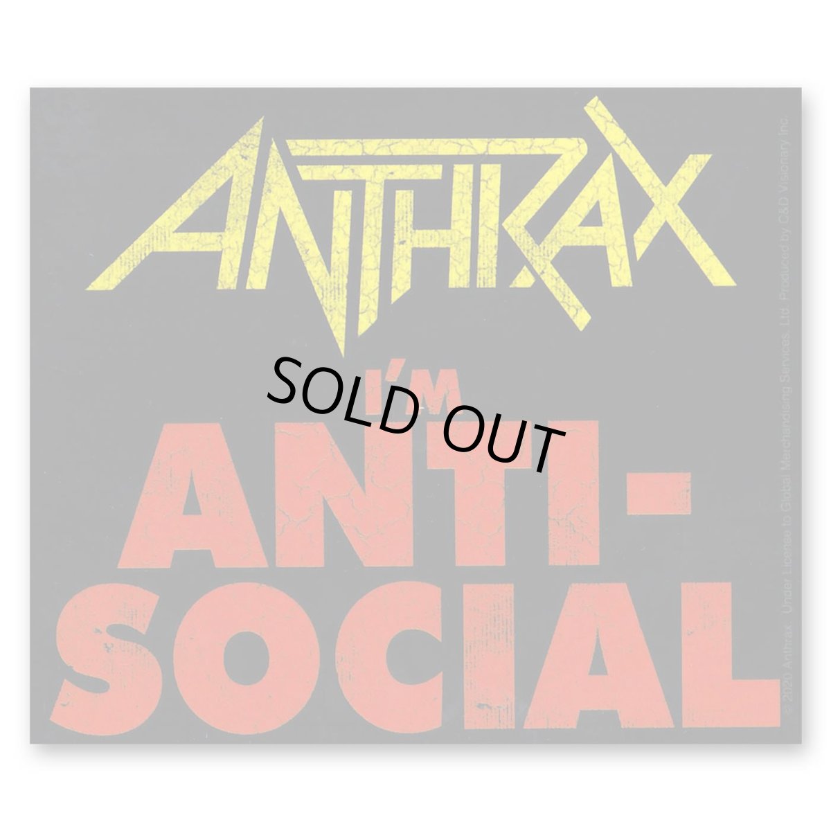 画像1: Anthrax ステッカー アンスラックス I'm Anti Social (1)
