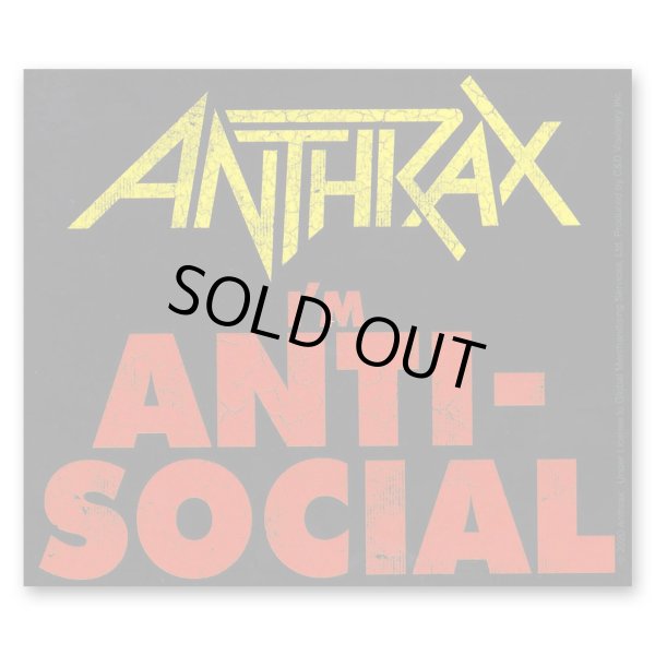 画像1: Anthrax ステッカー アンスラックス I'm Anti Social (1)