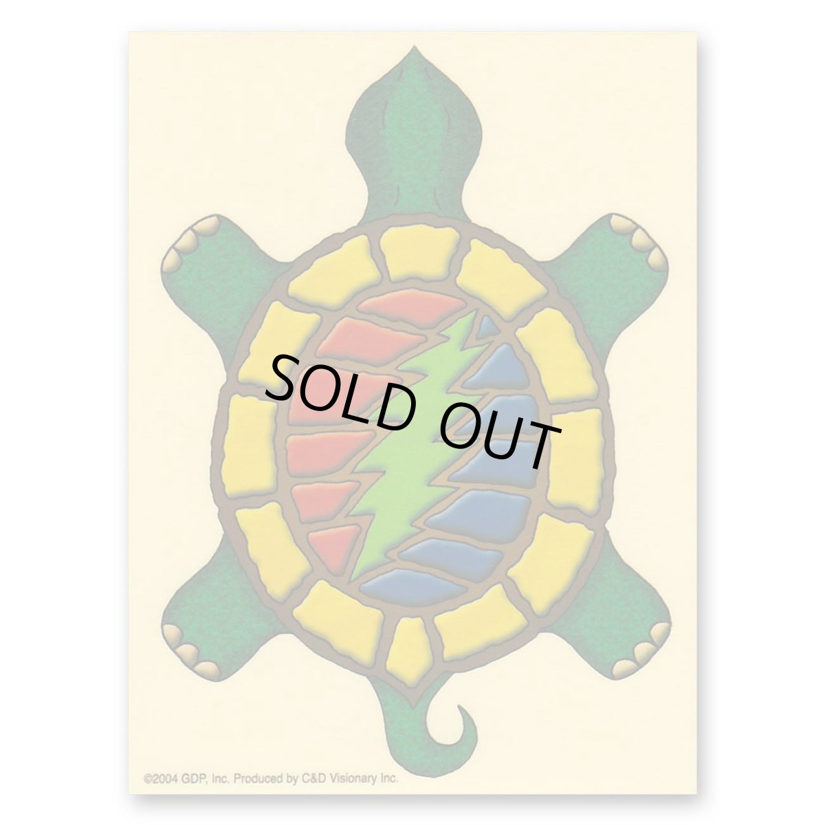 画像1: Grateful Dead クリアステッカー グレイトフル・デッド Steal Your Terrapin (1)