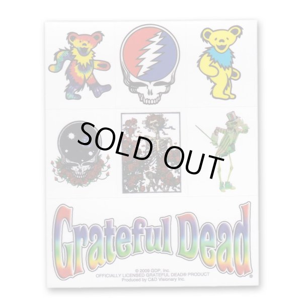 画像1: Grateful Dead クリアステッカーセット グレイトフル・デッド Icons (1)