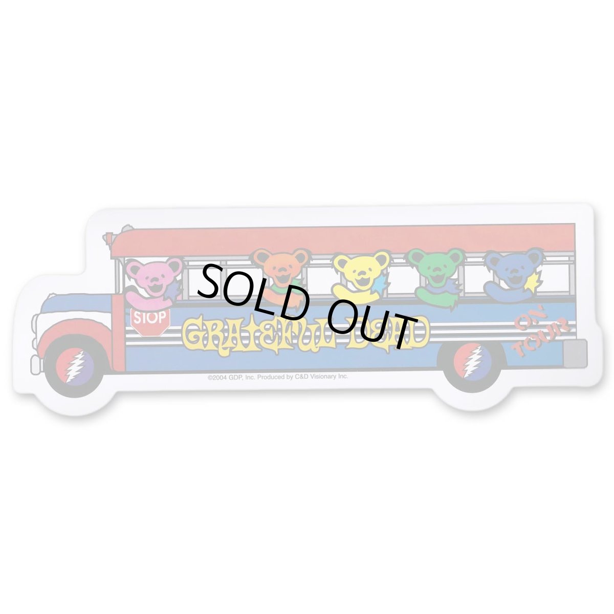 画像1: Grateful Dead ステッカー グレイトフル・デッド On Tour Bus (1)