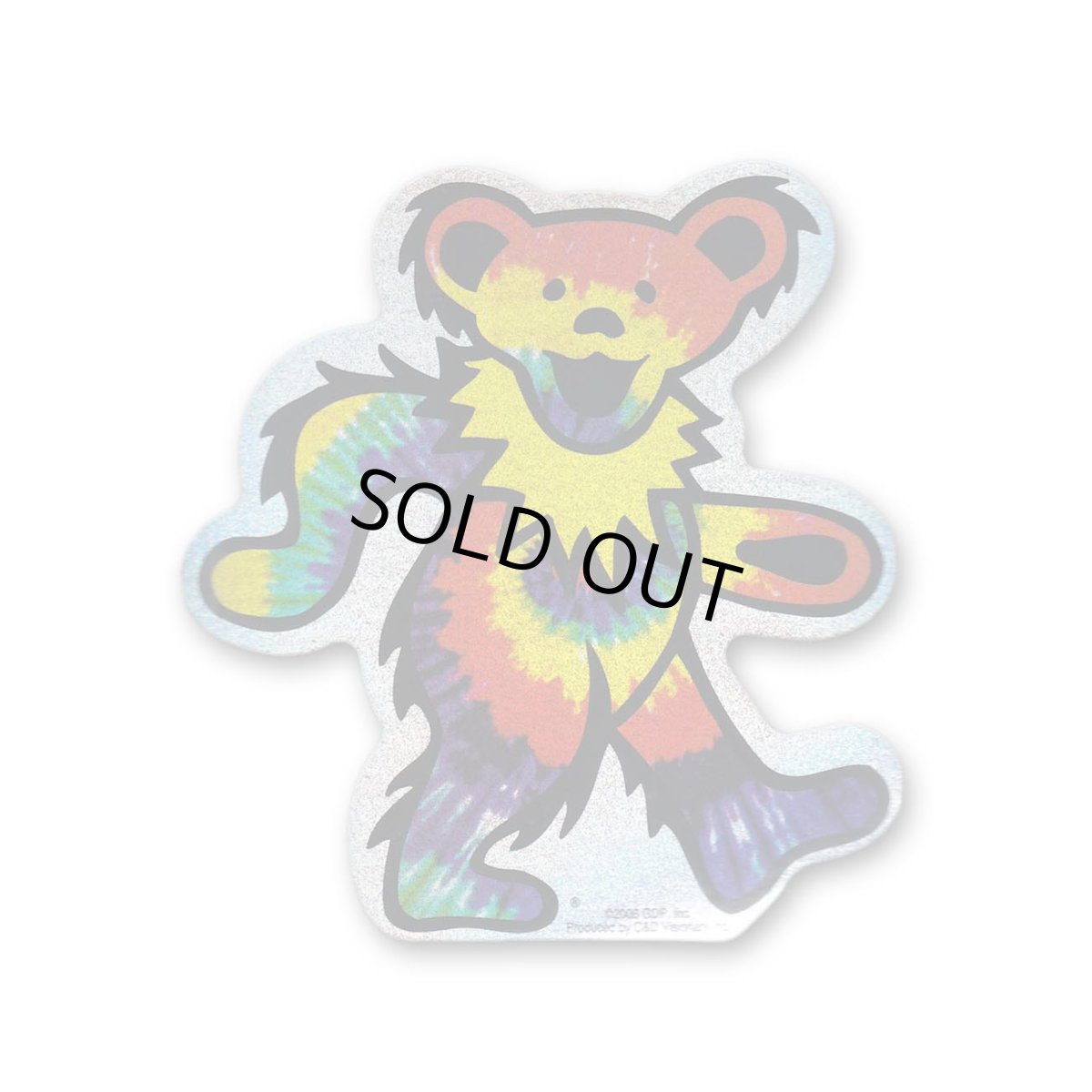 画像1: Grateful Dead ラメステッカー グレイトフル・デッド Dancing Bear Glitter (1)