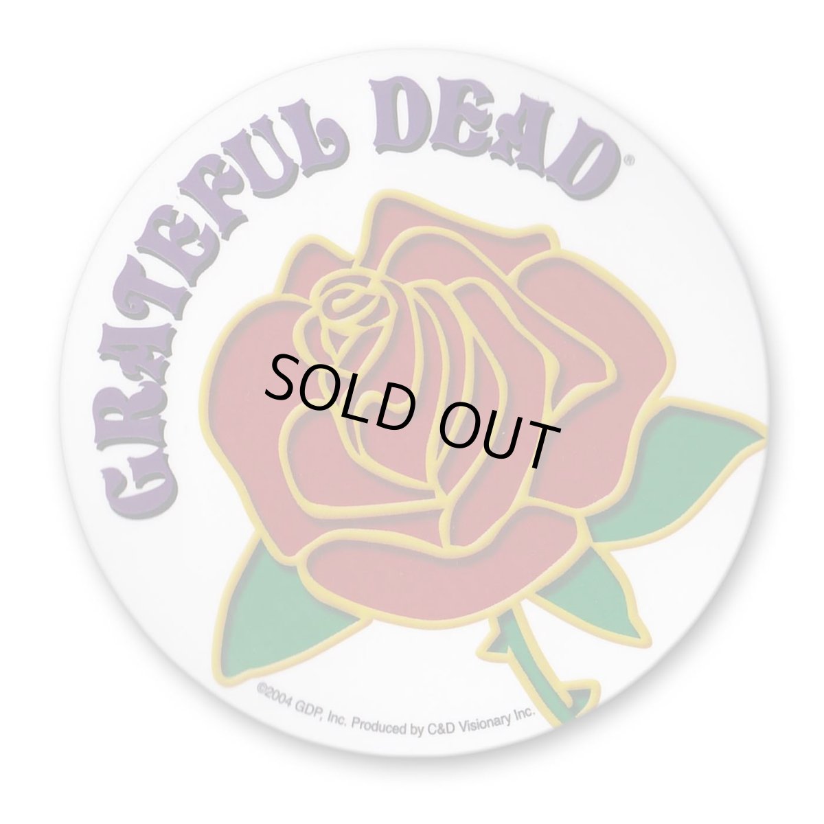 画像1: Grateful Dead クリアステッカー グレイトフル・デッド Rose (1)