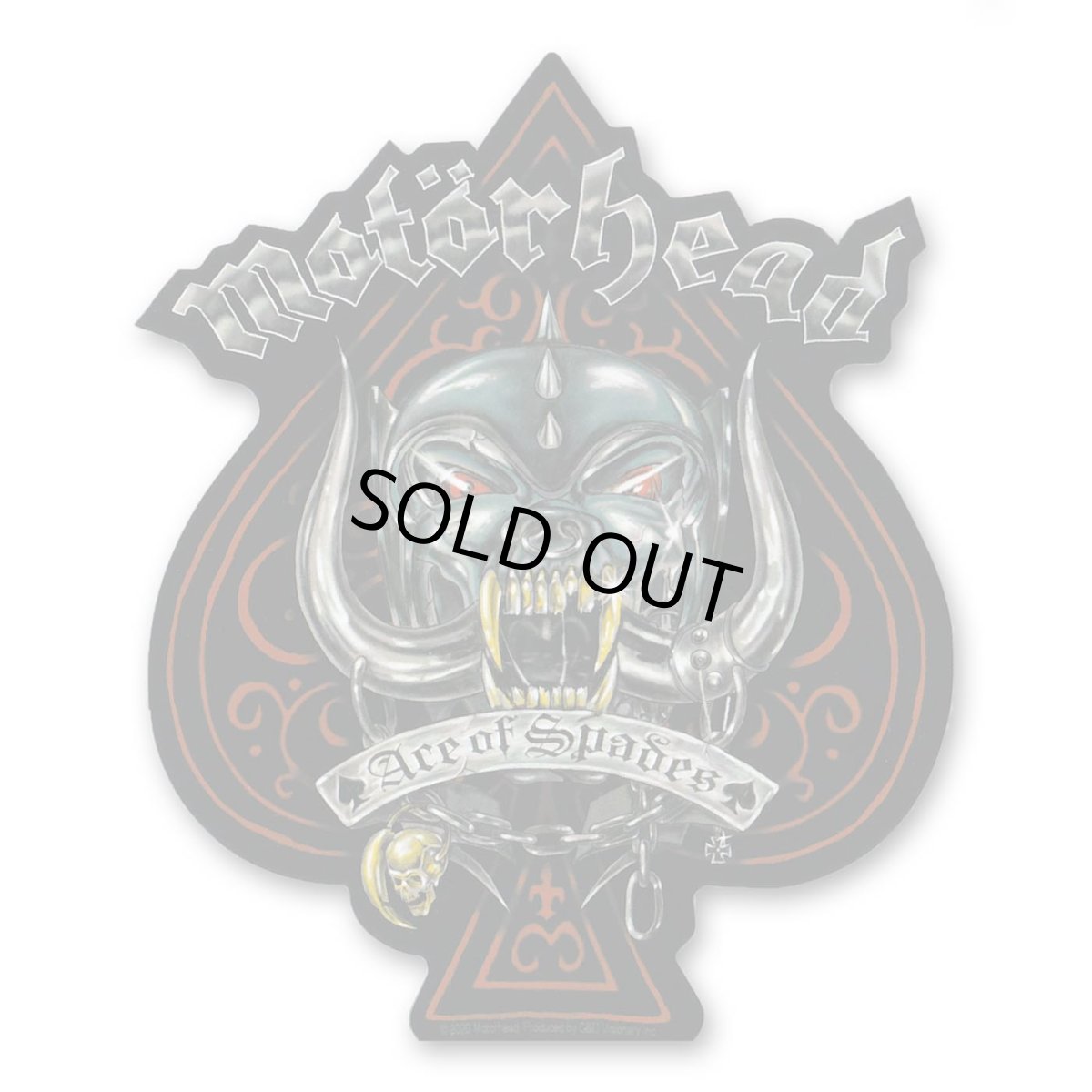 画像1: Motorhead ステッカー モーターヘッド Metalic Ace Of Spades (1)