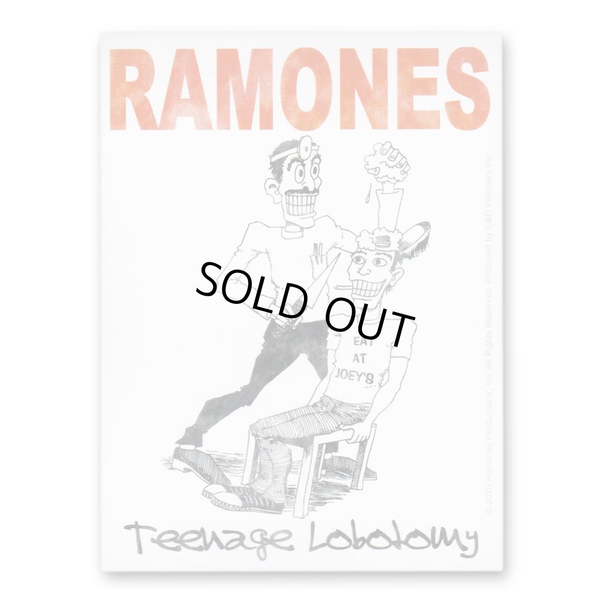 画像1: Ramones ステッカー ラモーンズ Teenage Lobotomy (1)