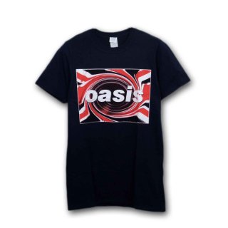 Oasis バンドTシャツ オアシス Drawn Logo BLACK - バンドT