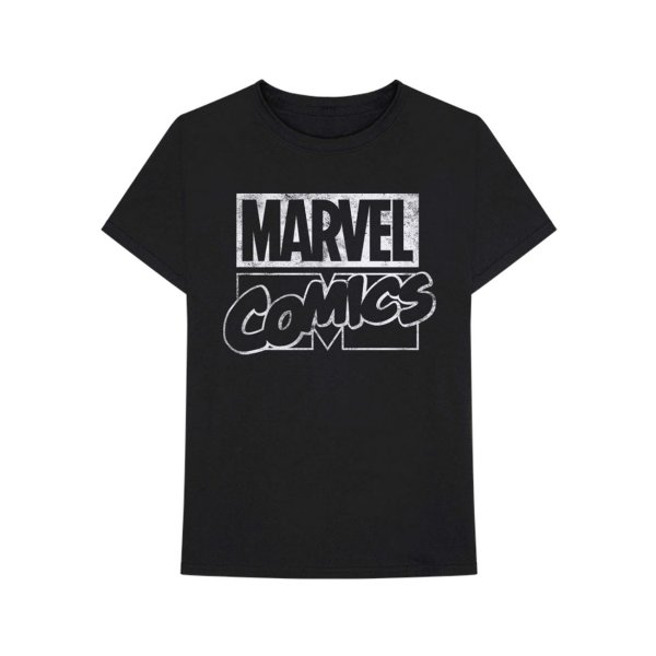 画像1: Marvel Tシャツ マーベル Comics Logo BLACK (1)