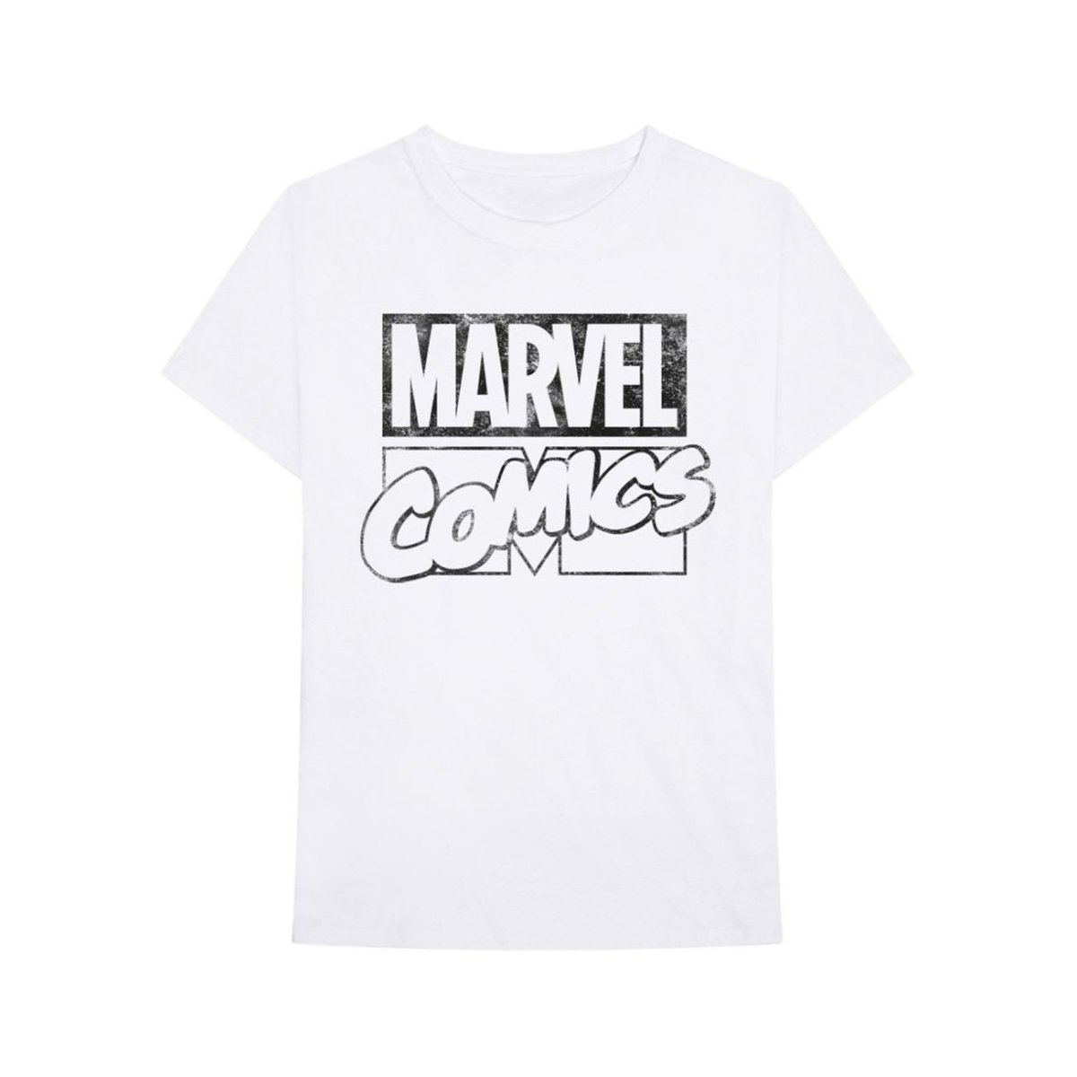 画像1: Marvel Tシャツ マーベル Comics Logo WHITE (1)