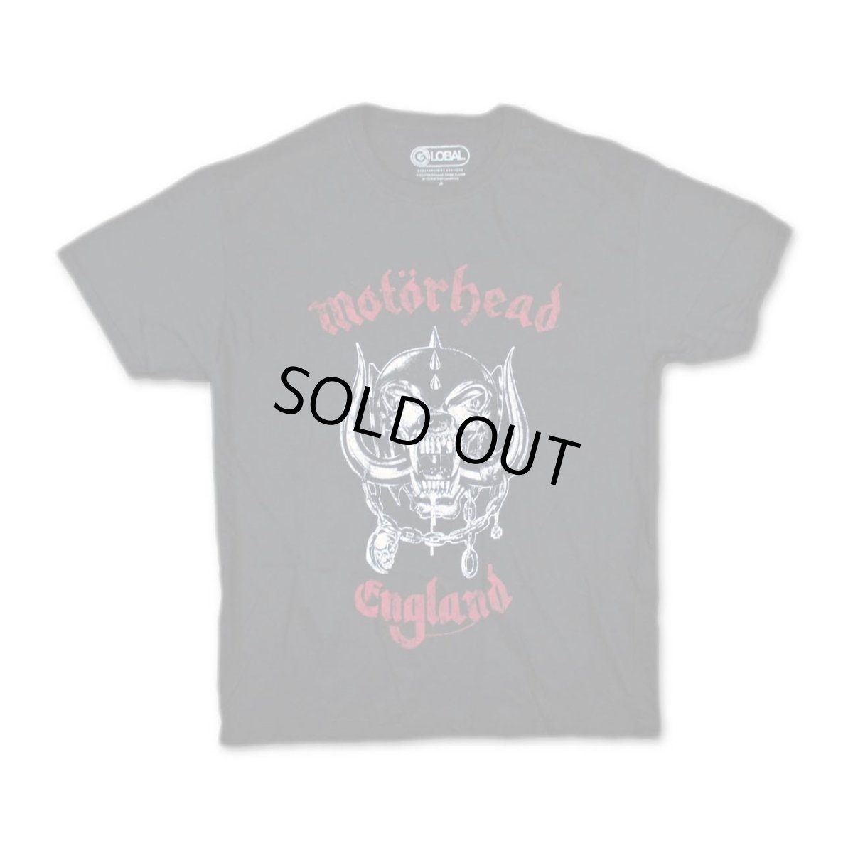 画像1: Motorhead バンドTシャツ モーターヘッド Red England Distressed (1)