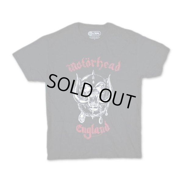 画像1: Motorhead バンドTシャツ モーターヘッド Red England Distressed (1)