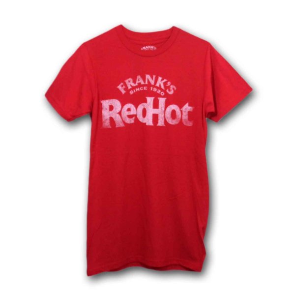 画像1: Frank's Red Hot Tシャツ フランクス・レッドホット Distressed Logo (1)