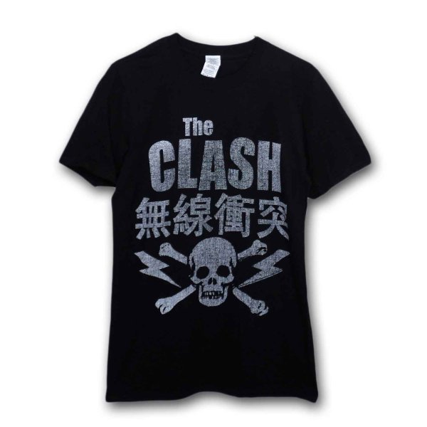 画像1: The Clash バンドTシャツ ザ・クラッシュ Skull & Crossbone BLACK (1)