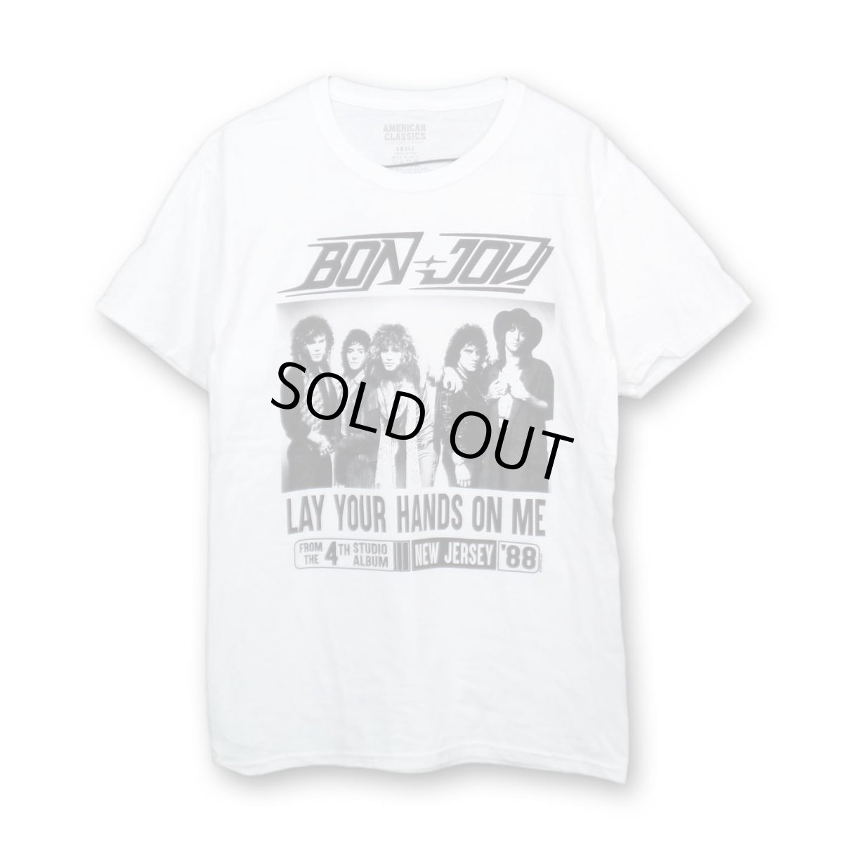 画像1: Bon Jovi バンドTシャツ ボン・ジョヴィ Lay Your Hands On Me (1)