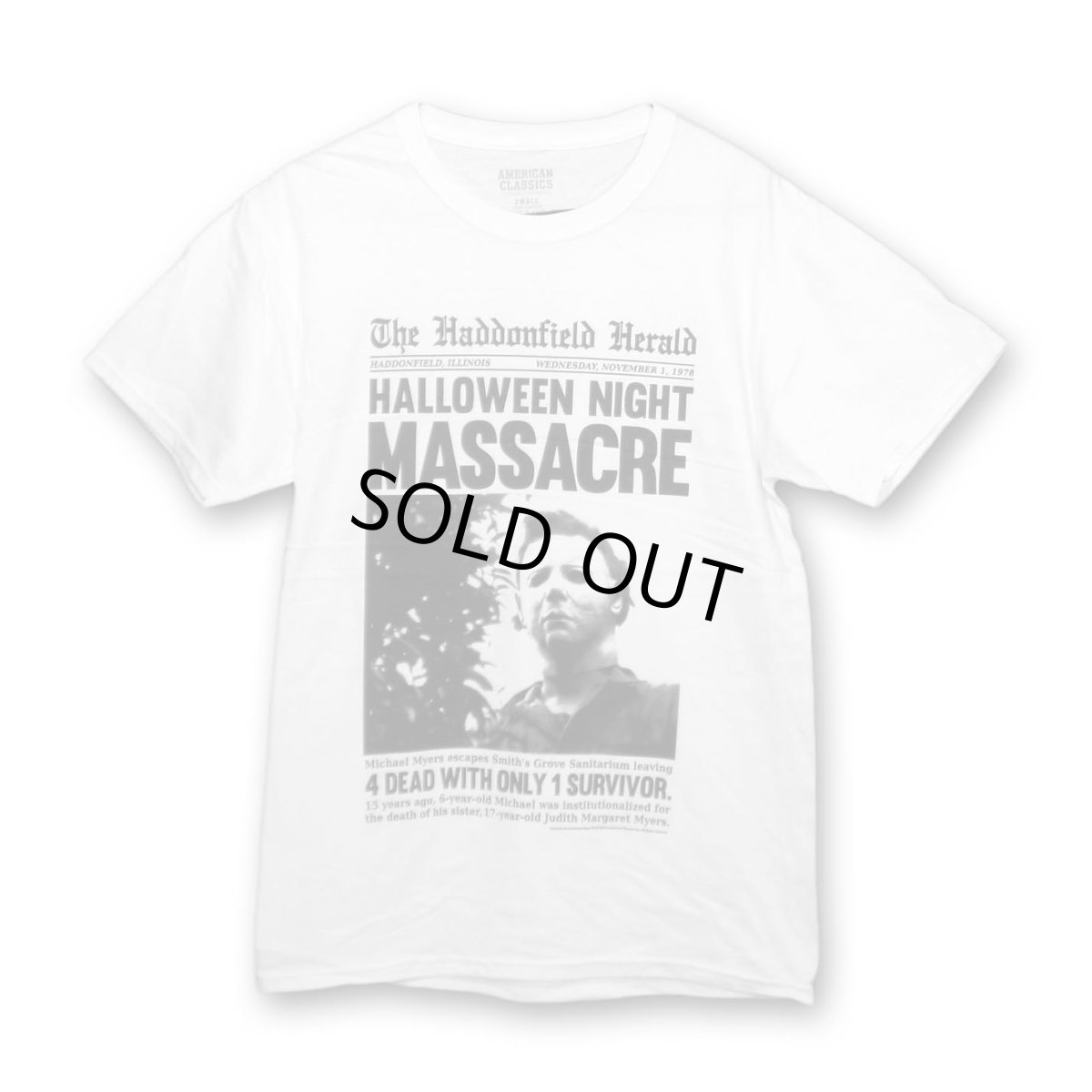 画像1: Halloween ムービーTシャツ ハロウィン Haddonfield Herald (1)