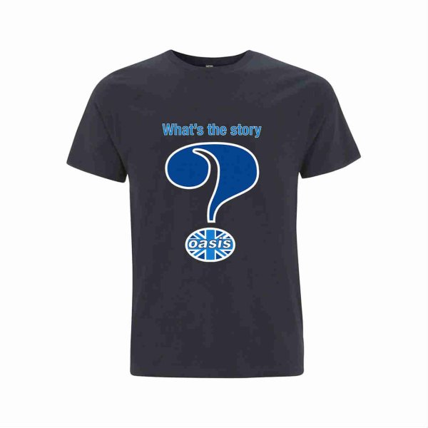 画像1: Oasis バンドTシャツ オアシス Question Mark NAVY (1)