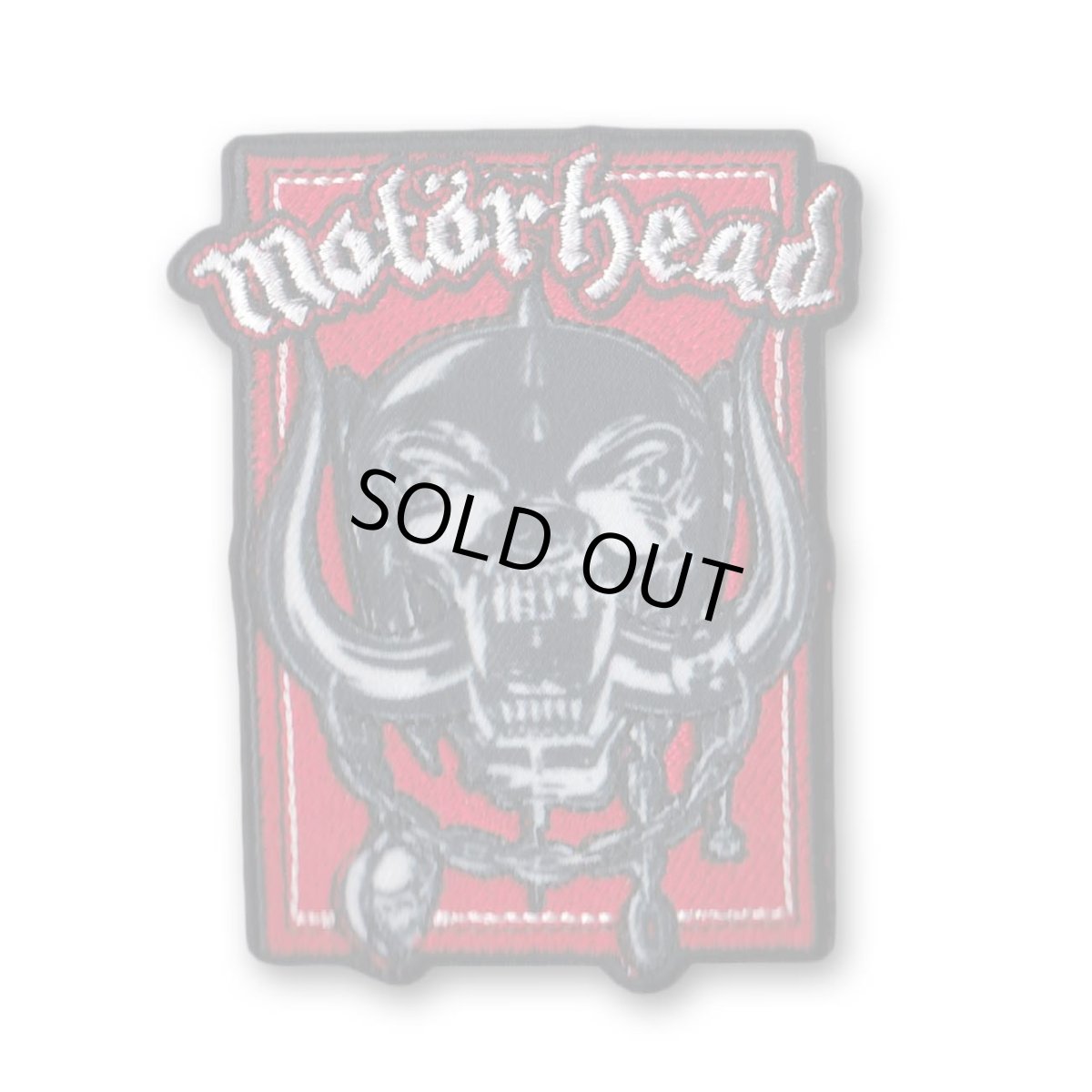 画像1: Motorhead アイロンパッチ／ワッペン モーターヘッド Warpig In Red (1)