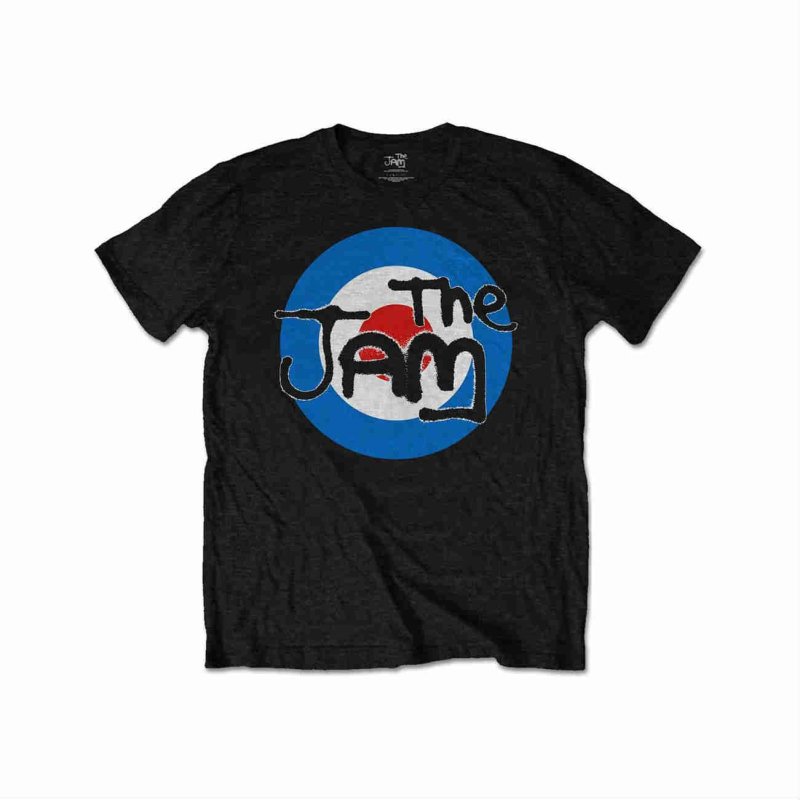 The jam バンド　Tシャツ The Jam バンドTシャツ ザ・ジャム Spray Target Logo BLACK - バンドT