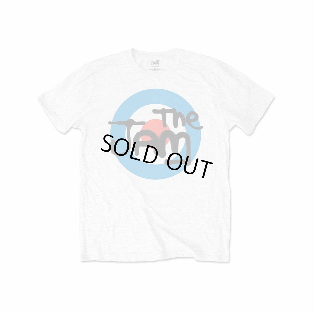 画像1: The Jam バンドTシャツ ザ・ジャム Spray Target Logo WHITE (1)