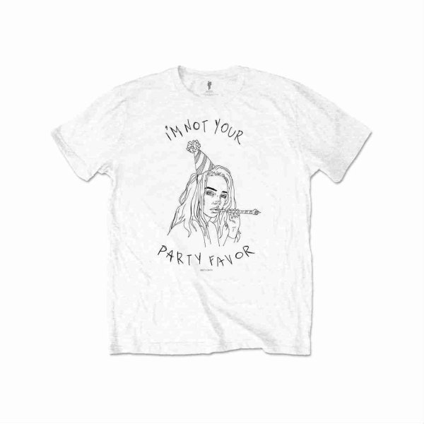 画像1: Billie Eilish Tシャツ ビリー・アイリッシュ Party Favor (1)