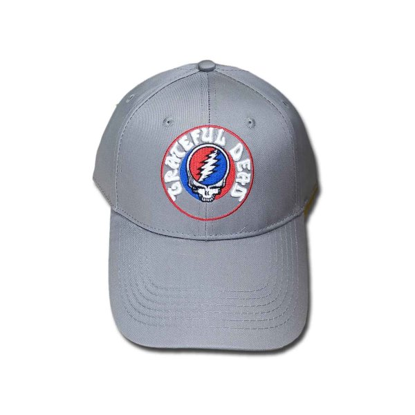 画像1: Grateful Dead スナップバックキャップ グレイトフル・デッド Steal Your Face GREY (1)