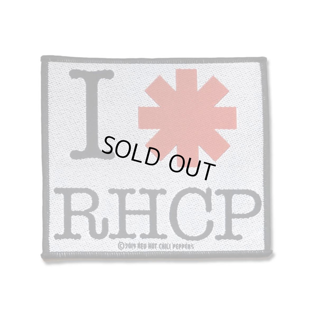 画像1: Red Hot Chili Peppers パッチ／ワッペン レッド・ホット・チリ・ペッパーズ I Love RHCP (1)
