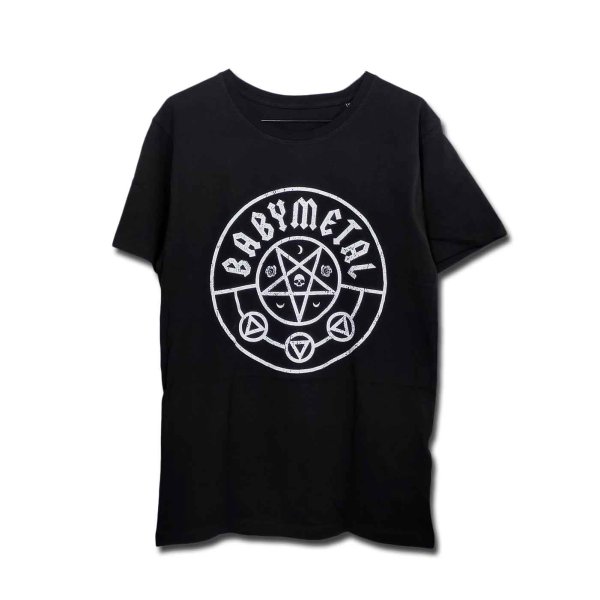 画像1: Babymetal バンドTシャツ ベビーメタル Pentagram (1)