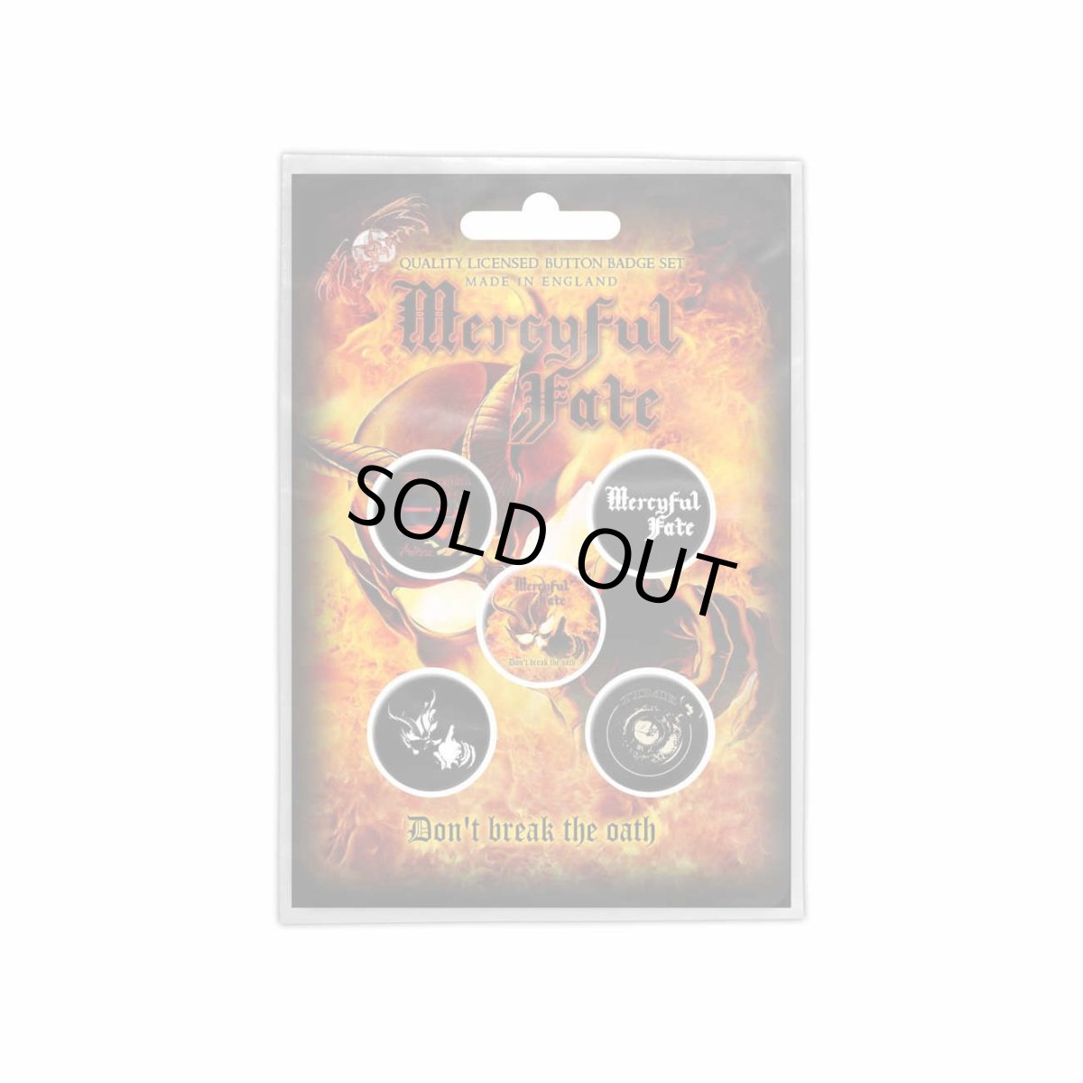 画像1: Mercyful Fate バッジ5個セット マーシフル・フェイト Don't Break The Oath (1)