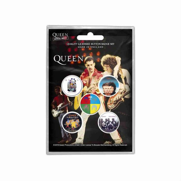 画像1: Queen バッジ5個セット クイーン Later Albums (1)
