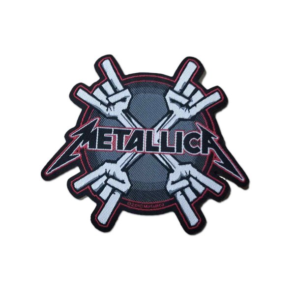 画像1: Metallica パッチ／ワッペン メタリカ Metal Horns (1)