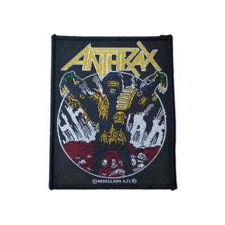 Amazon.com: Anthrax Anti-Social Patch (One Size) (Red/Yellow