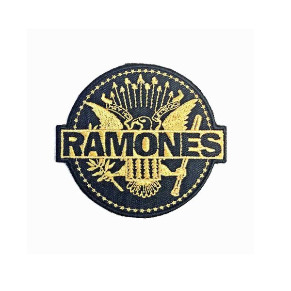 画像1: Ramones アイロンパッチ／ワッペン ラモーンズ Gold Seal (1)