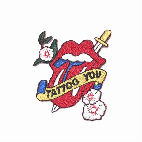 画像1: Rolling Stones アイロンパッチ／ワッペン ローリング・ストーンズ Tattoo You (1)