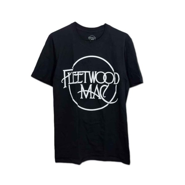 画像1: Fleetwood Mac バンドTシャツ フリートウッド・マック Classic Logo BLACK (1)