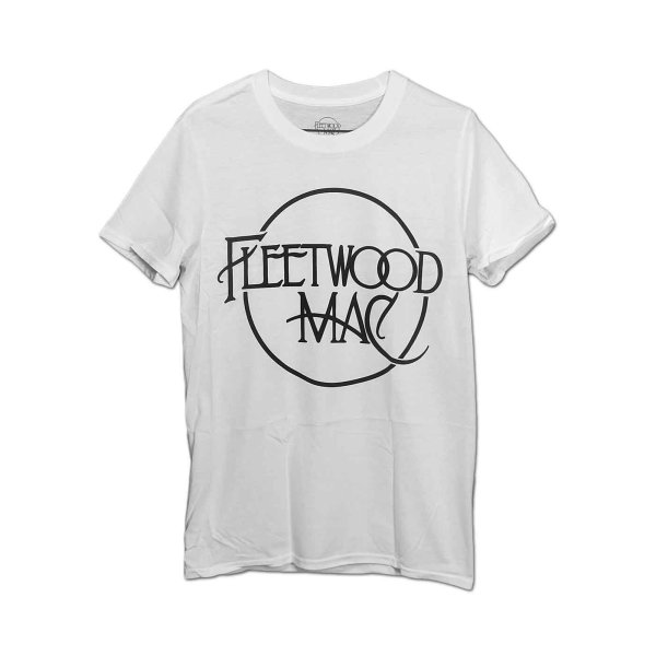 画像1: Fleetwood Mac バンドTシャツ フリートウッド・マック Classic Logo WHITE (1)
