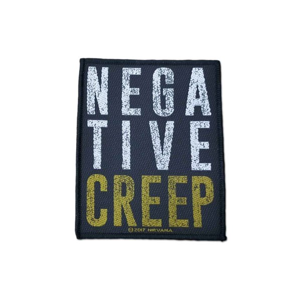 画像1: Nirvana パッチ／ワッペン ニルヴァーナ Negative Creep Logo (1)